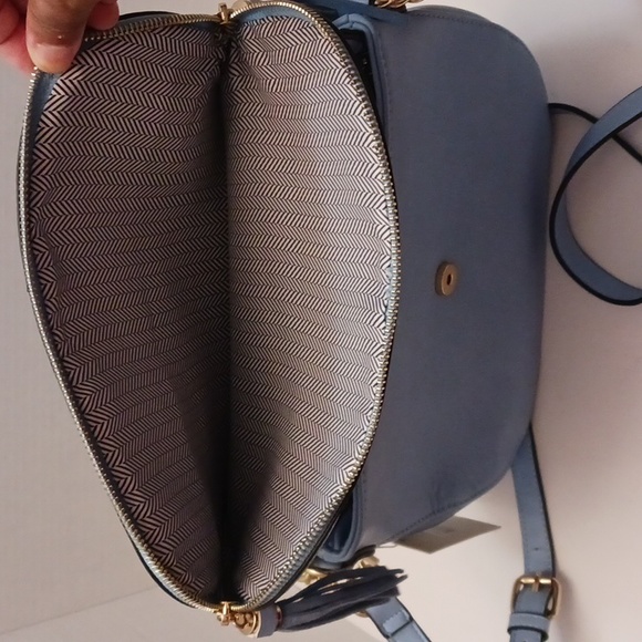 Isabelle size small women's crossbody bag in light blue. - Picture 11 of 17